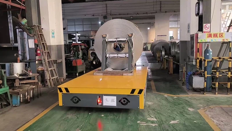 As a core component of the warehouse transportation system, this trackless cart not only focuses on the specific requirements of steel strip transportation but also considers diverse customer needs. The detachable support frame design reflects a balance of user-friendliness and practicality. In today's era of intelligent and efficient industrial production, the trackless cart solution for steel strip transportation will continue to empower workshop and warehouse operations, optimize transportation processes, reduce operating costs, and become an important tool for enterprises to enhance core competitiveness, driving warehouse transportation systems toward greater flexibility, efficiency, and economy. As a core component of the warehouse transportation system, this trackless cart not only focuses on the specific requirements of steel strip transportation but also considers diverse customer needs. The detachable support frame design reflects a balance of user-friendliness and practicality. In today's era of intelligent and efficient industrial production, the trackless cart solution for steel strip transportation will continue to empower workshop and warehouse operations, optimize transportation processes, reduce operating costs, and become an important tool for enterprises to enhance core competitiveness, driving warehouse transportation systems toward greater flexibility, efficiency, and economy.